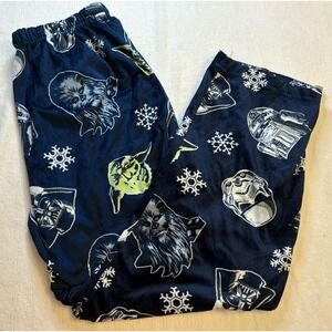Men's Pajama‎ Lounge Pants Star Wars Size XL Fleece Holiday Vader Yoda Trooper